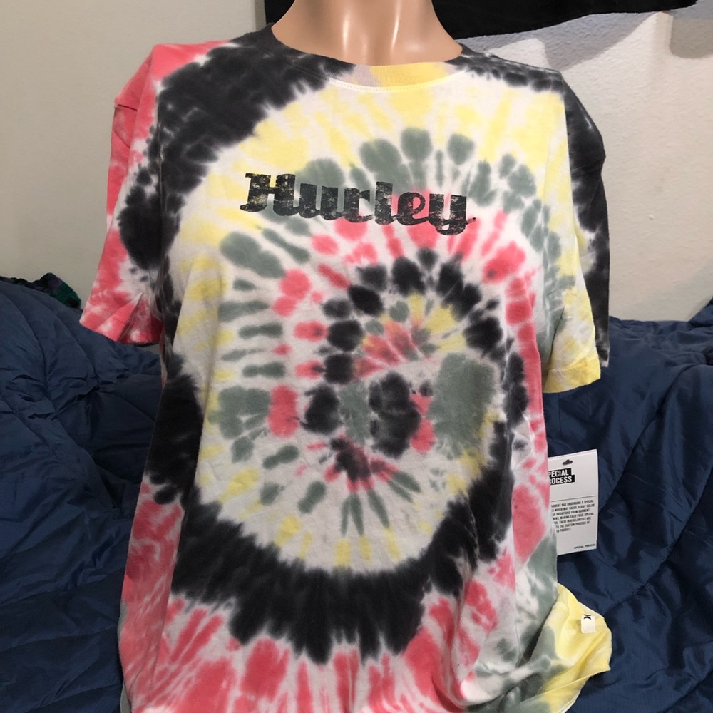 Hurley tie dye cotton shirt